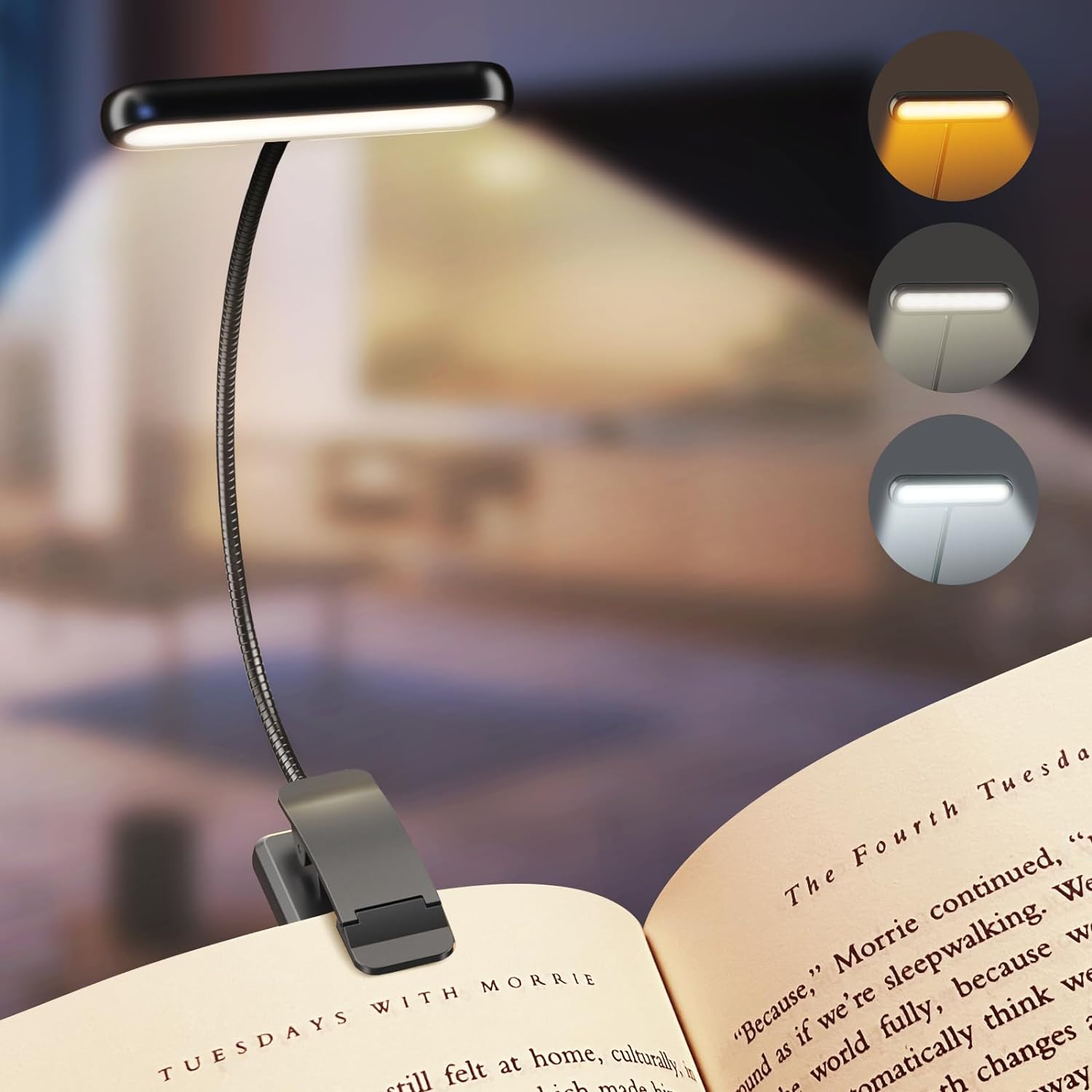 Photography Lighting Book - Lampka do czytania z 14 diodami