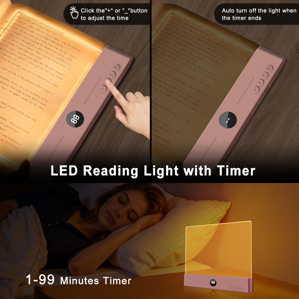 Photography Lighting Book - Lampka do czytania LED 2w1 i