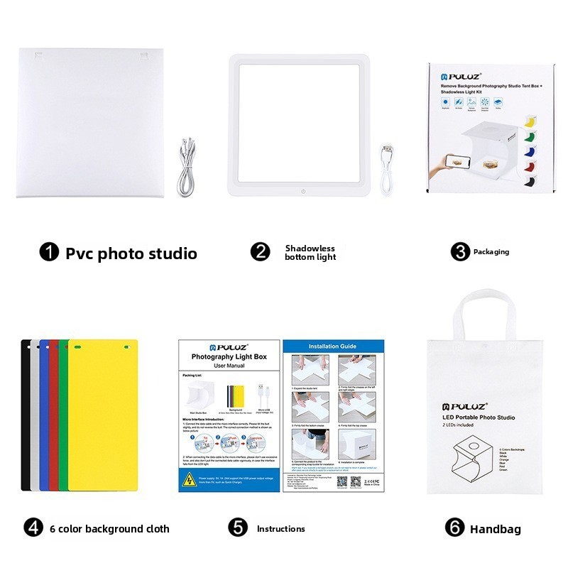 2-w-1 20cm Mini LED Photo Ligh – Photography Lighting No Shadows recenzja i cena
