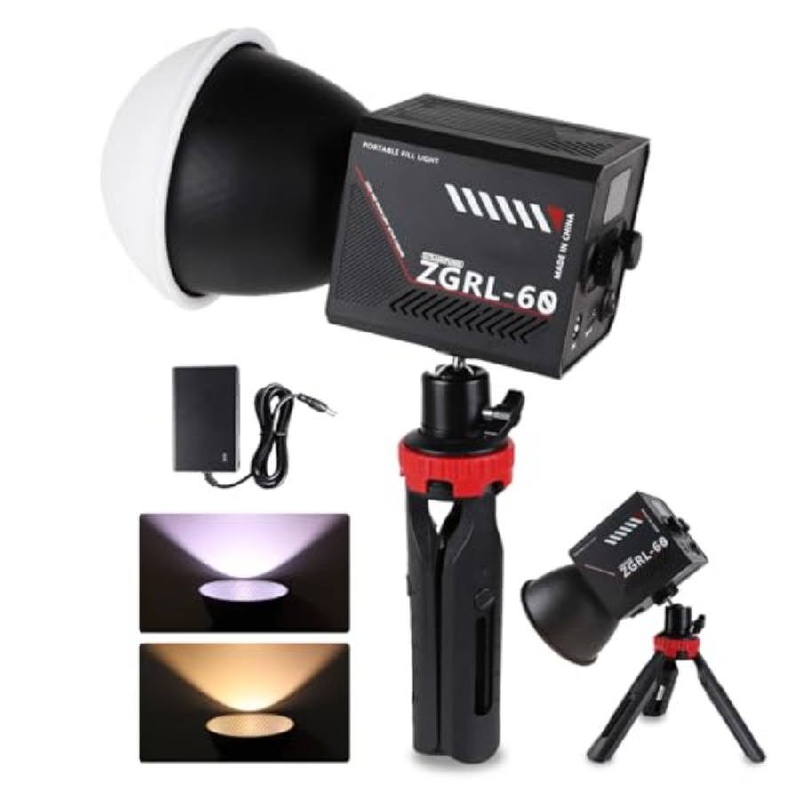 Przenośna lampa wideo LED COB  – Photography Lighting For Studio recenzja i cena