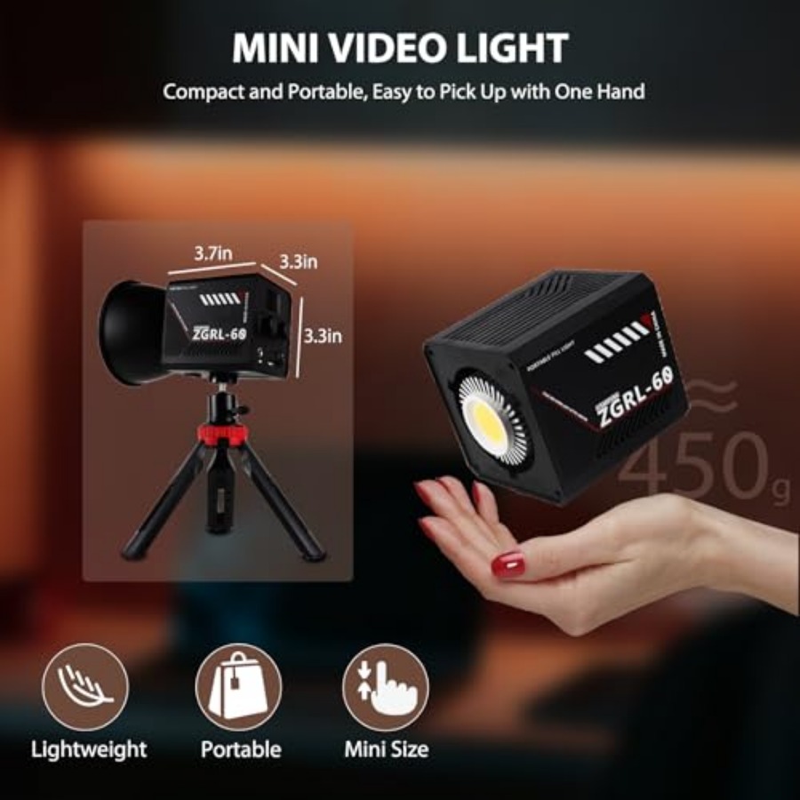 Przenośna lampa wideo LED COB  – Photography Lighting For Studio recenzja i cena