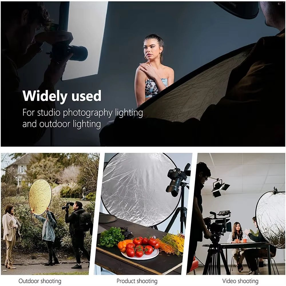 Przenośny, składany reflektor  – Photography Lighting For Studio recenzja i cena