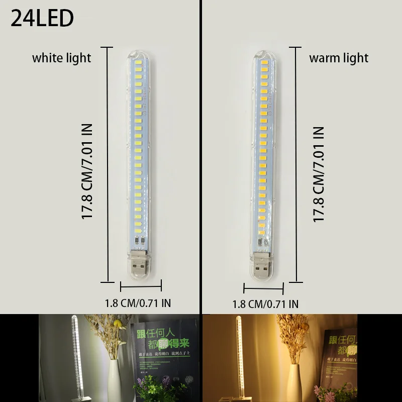 DC5V USB LED Light 24LED 8LED  – Photography Lighting Book recenzja i cena